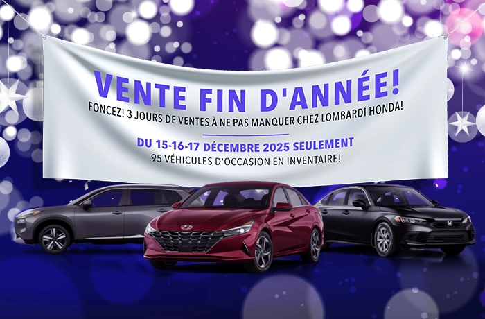 Bannière de VENTE DE FIN D'ANNÉE.